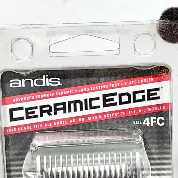 Andis CeramicEdge Steel Pet Clipper Blade Size 4FC 3/8-Inch Cut - Picture 3 of 4